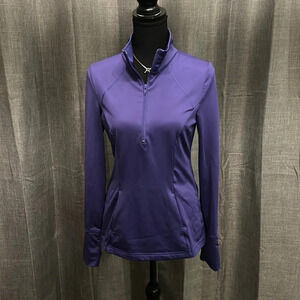 Purple Zella 3/4 Zip Long Sleeve